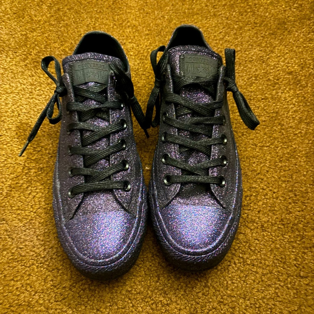 Galaxy glitter Converse